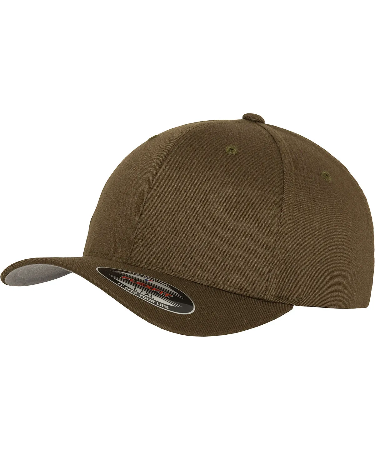 Olive - Flexfit fitted baseball cap (6277)