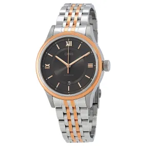 Oris Classic Grey Dial Automatic Men's Two Tone Steel Watch 01 733 7719 4373-07 8 20 12