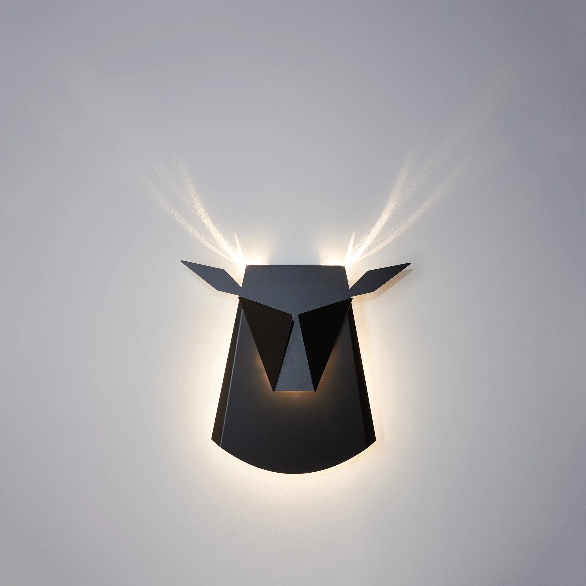Popup Lighting Aluminum Deer Head Wall Light Fixture