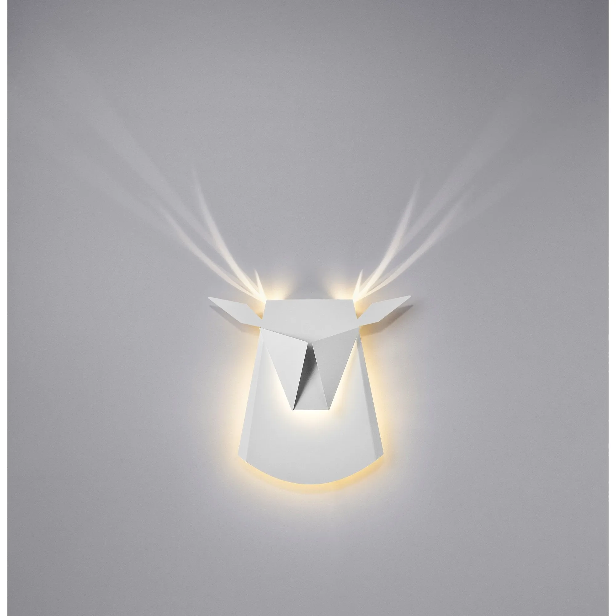Popup Lighting Aluminum Deer Head Wall Light Fixture