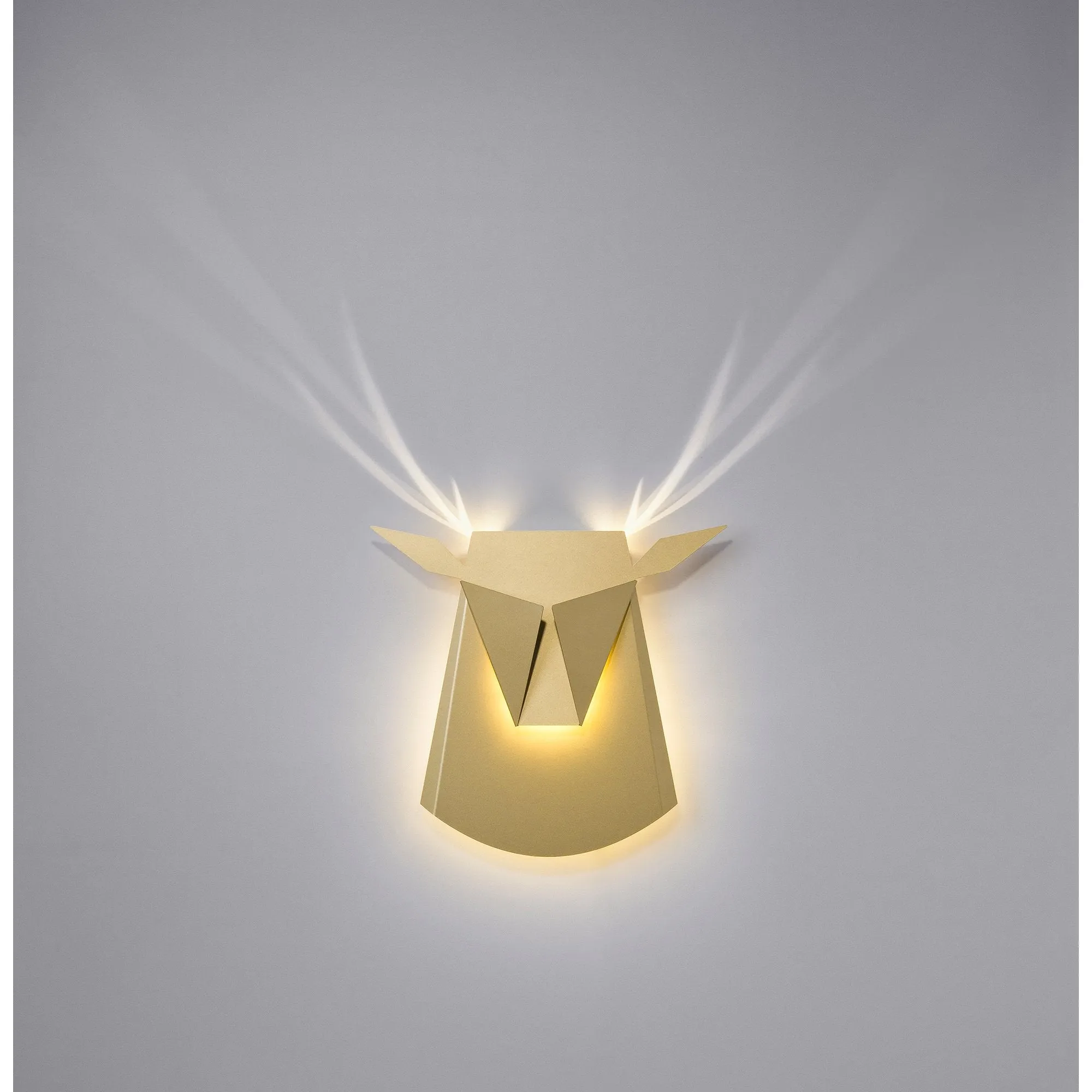 Popup Lighting Aluminum Deer Head Wall Light Fixture