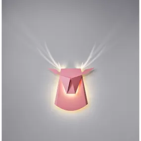Popup Lighting Aluminum Deer Head Wall Light Fixture