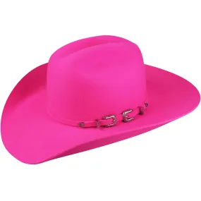PUNCHY PINK FELT COWBOY HAT