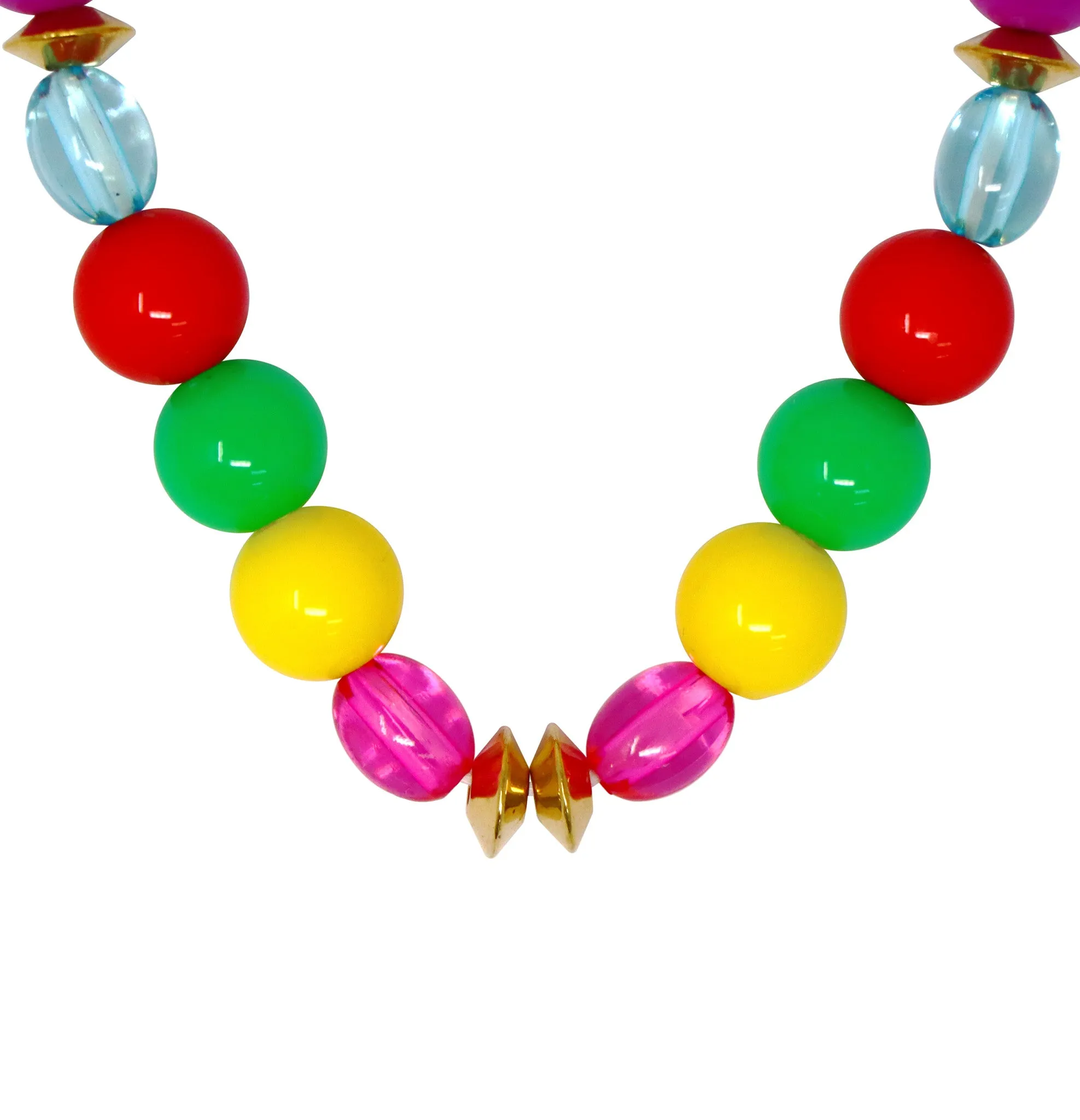 Rainbow Beaded Necklace / Bracelet Set