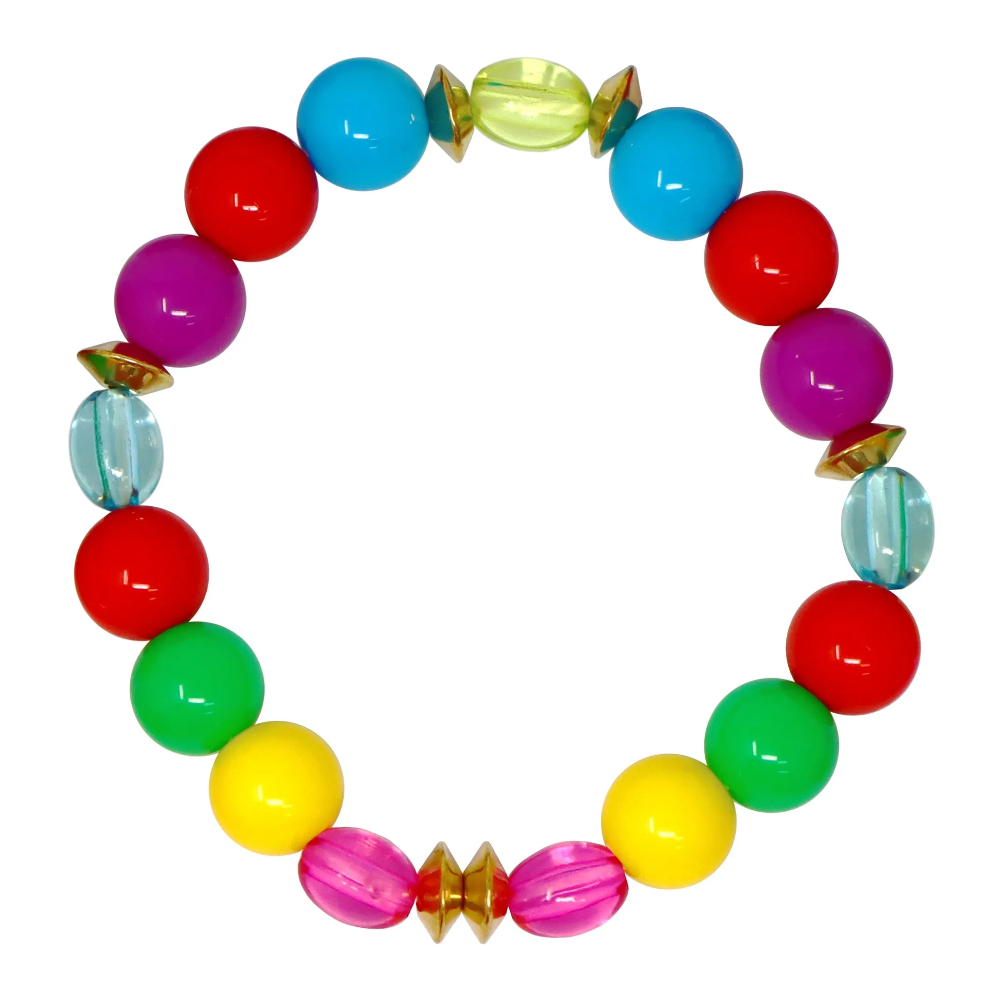 Rainbow Beaded Necklace / Bracelet Set