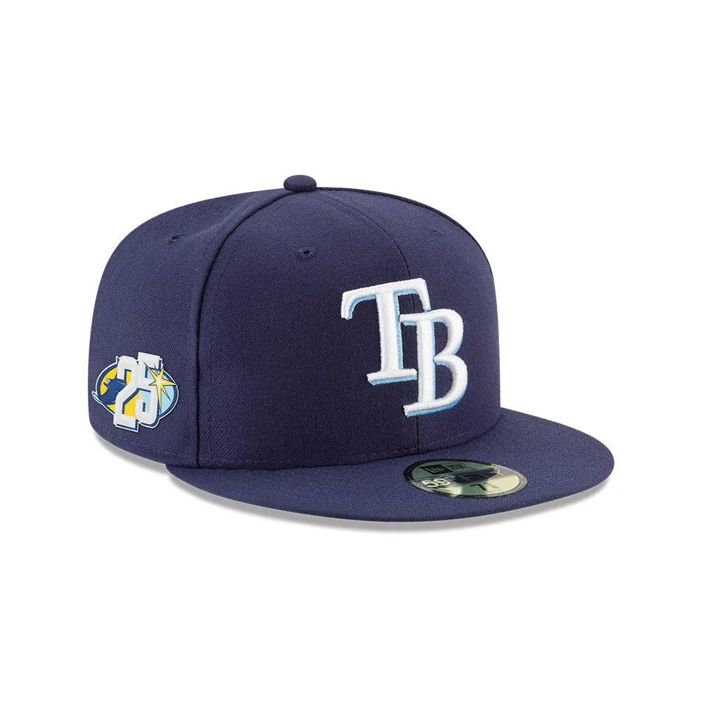 Rays New Era Navy 25th Anniversary TB 59Fifty Fitted Hat