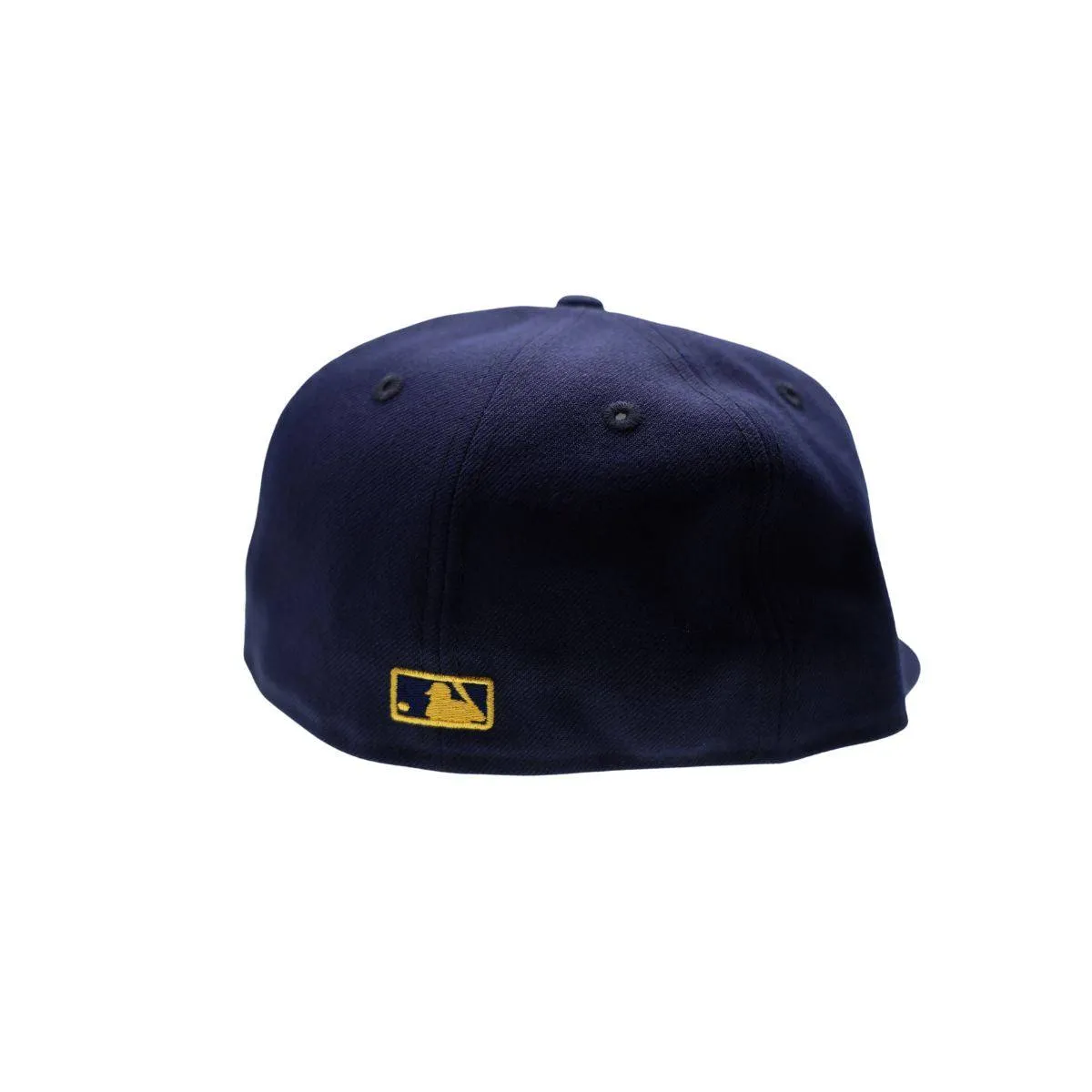 Rays New Era Navy Gold Wordmark 59Fifty Fitted Hat