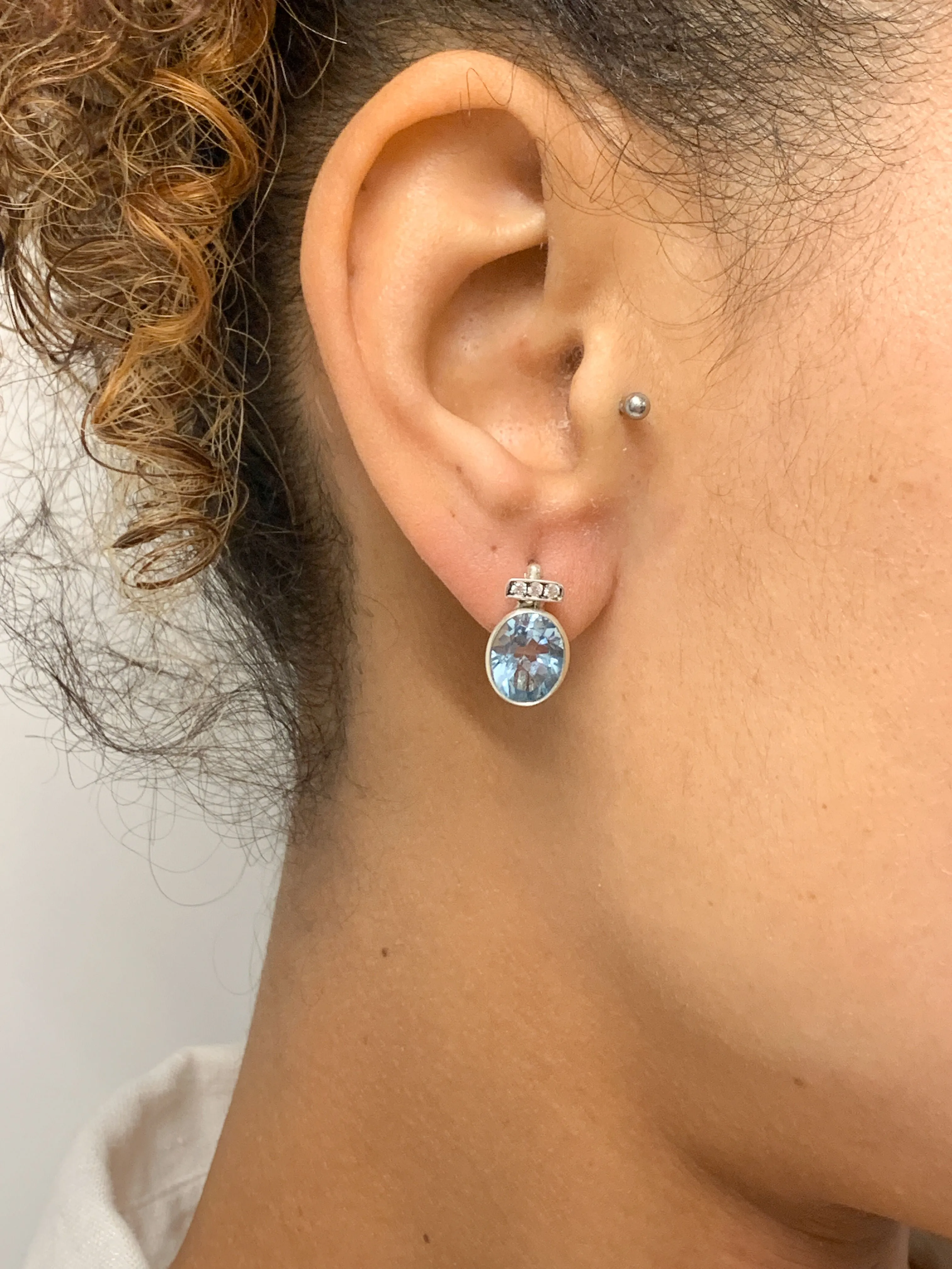 Real Moonstone Earrings - Rainbow Moonstone Studs - White Bridal Earrings