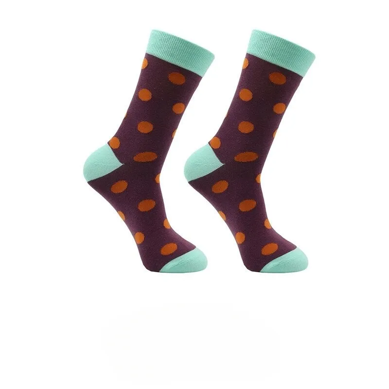 Retro Abstract Cotton Socks