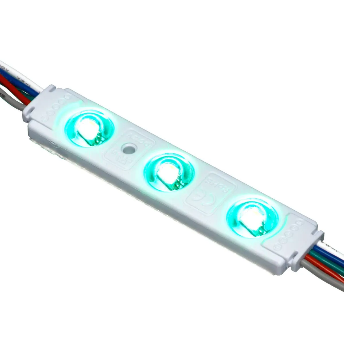 RGBW LED Channel Ray, 3 LEDs, 20 Modules, 12VDC