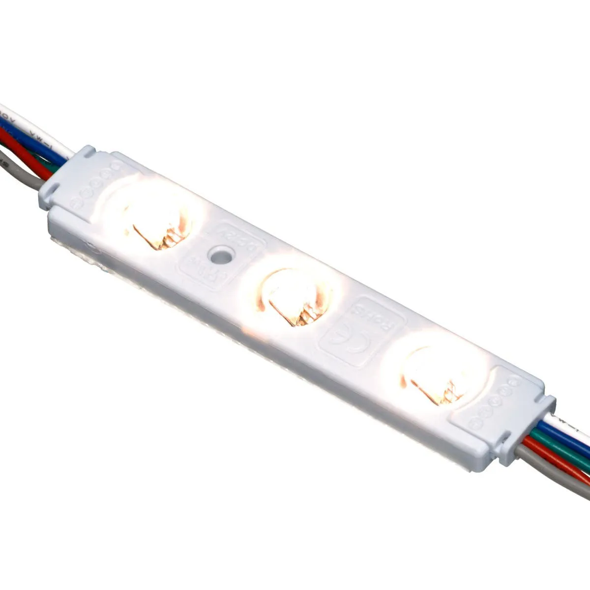 RGBW LED Channel Ray, 3 LEDs, 20 Modules, 12VDC