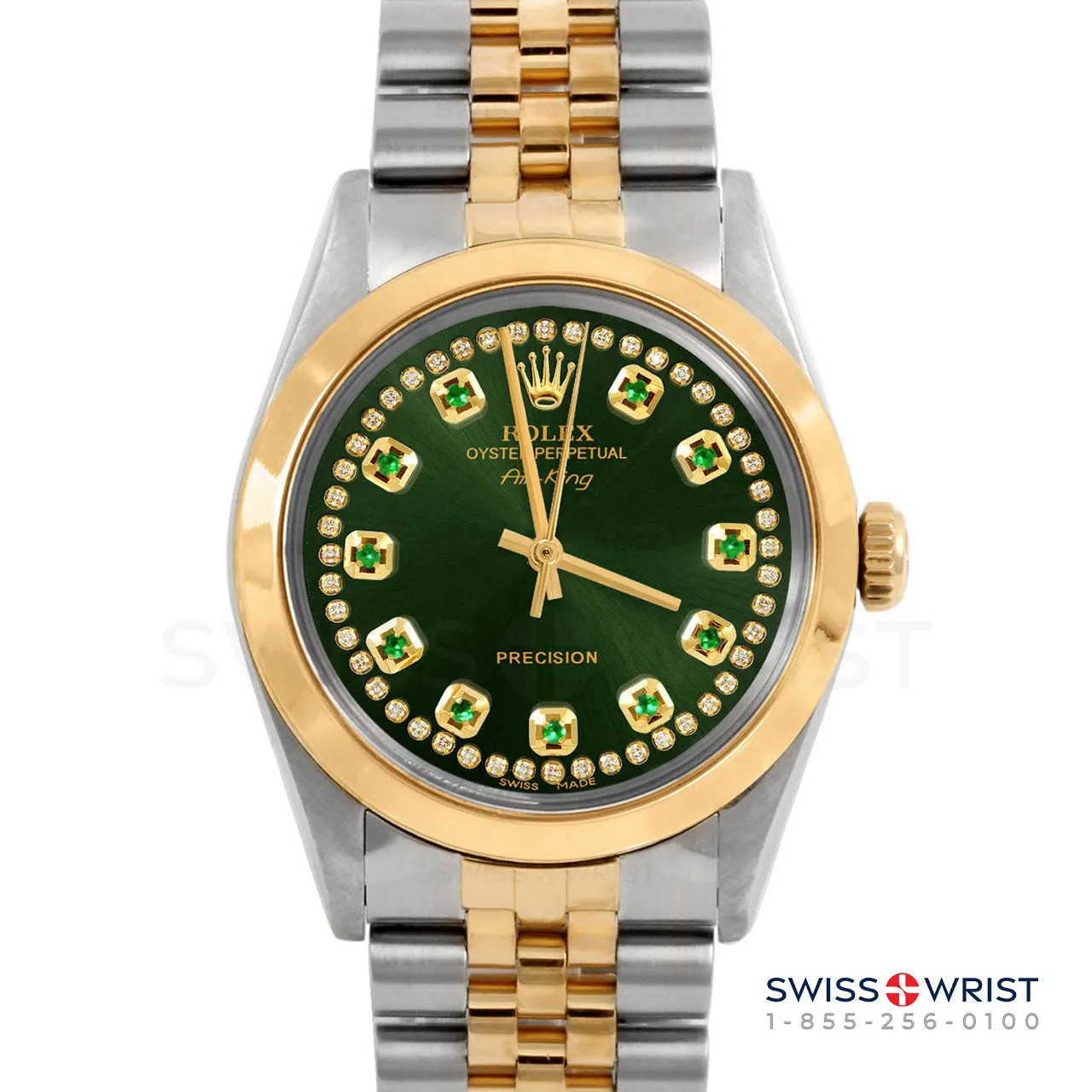 Rolex Air King 34mm | 5500-TT-GRN-STRE-SMT-JBL