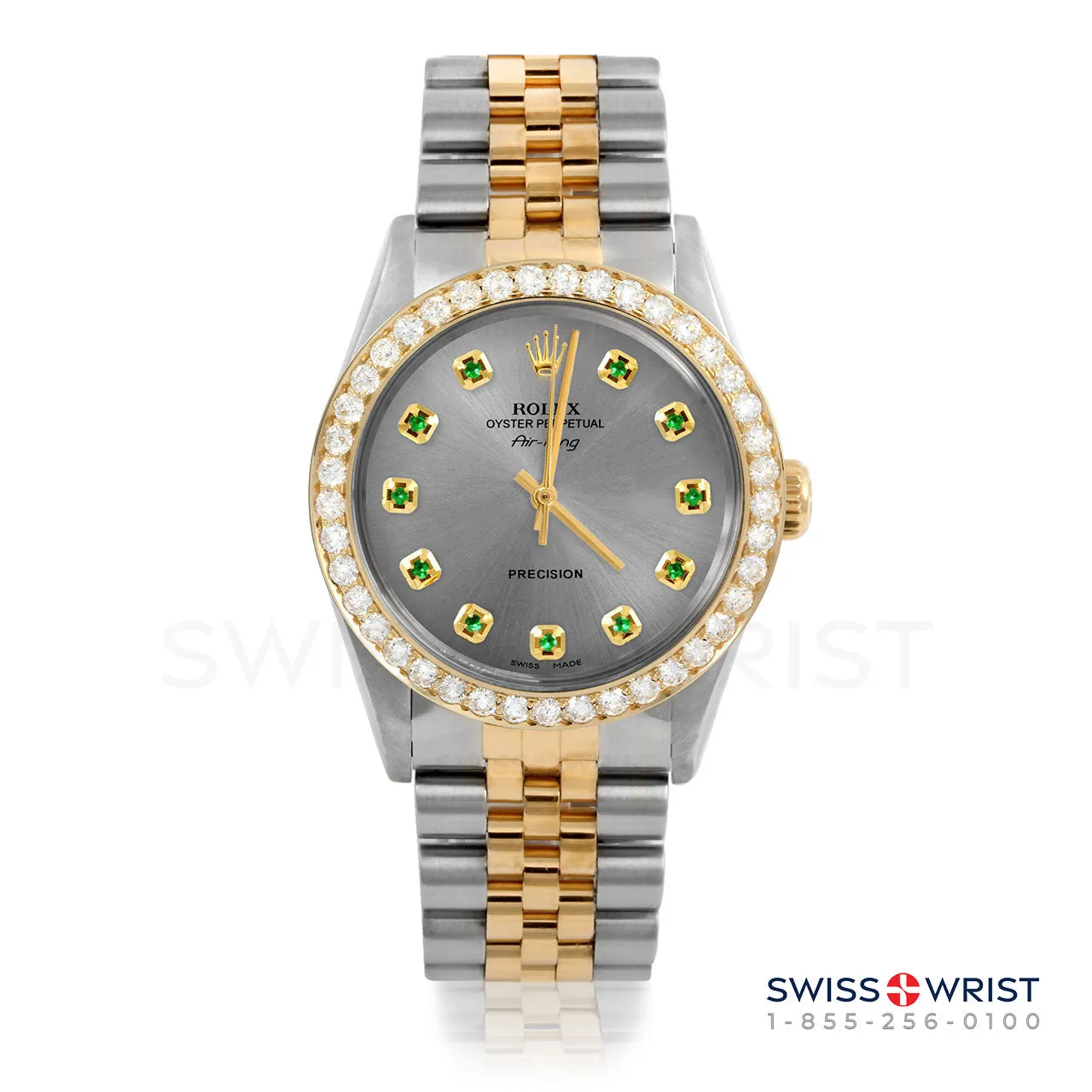 Rolex Air King 34mm | 5500-TT-SLT-EMD-AM-2CT-JBL