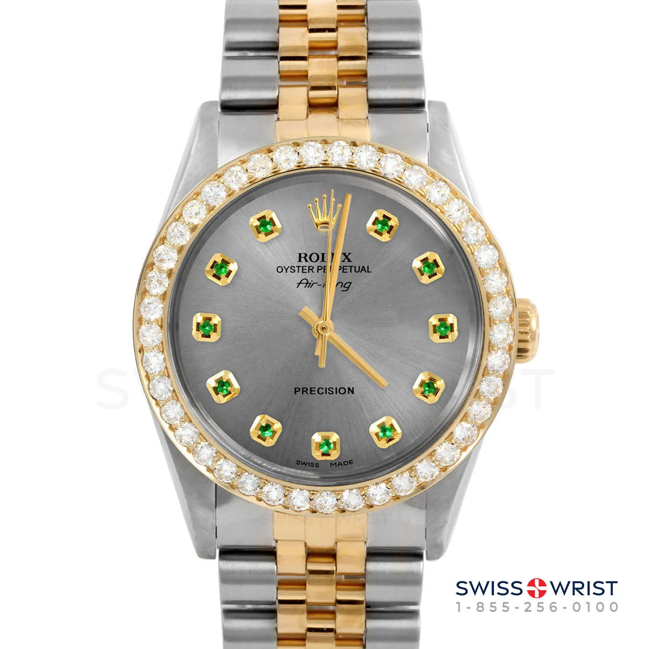 Rolex Air King 34mm | 5500-TT-SLT-EMD-AM-2CT-JBL