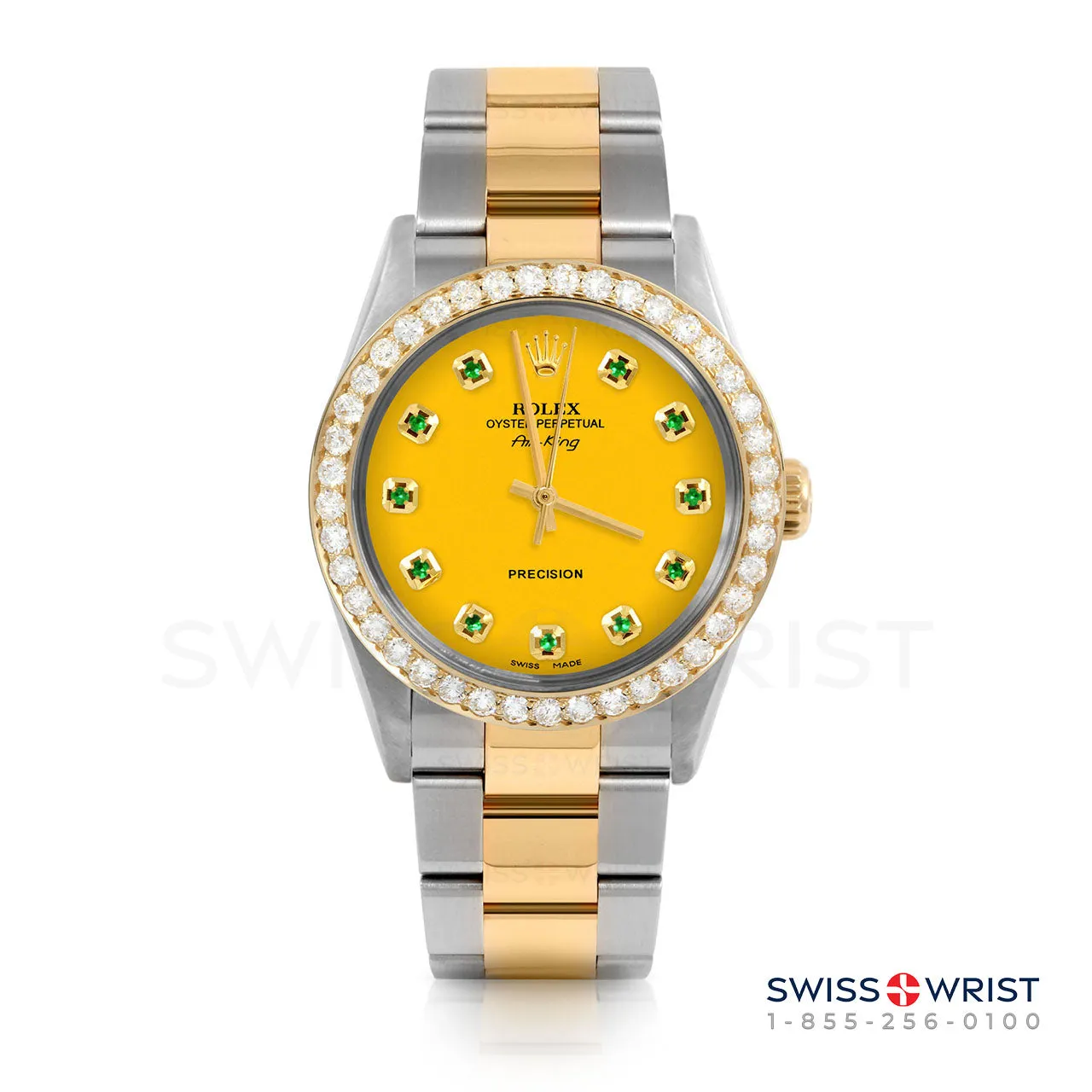 Rolex Air King 34mm | 5500-TT-YLW-EMD-AM-2CT-OYS