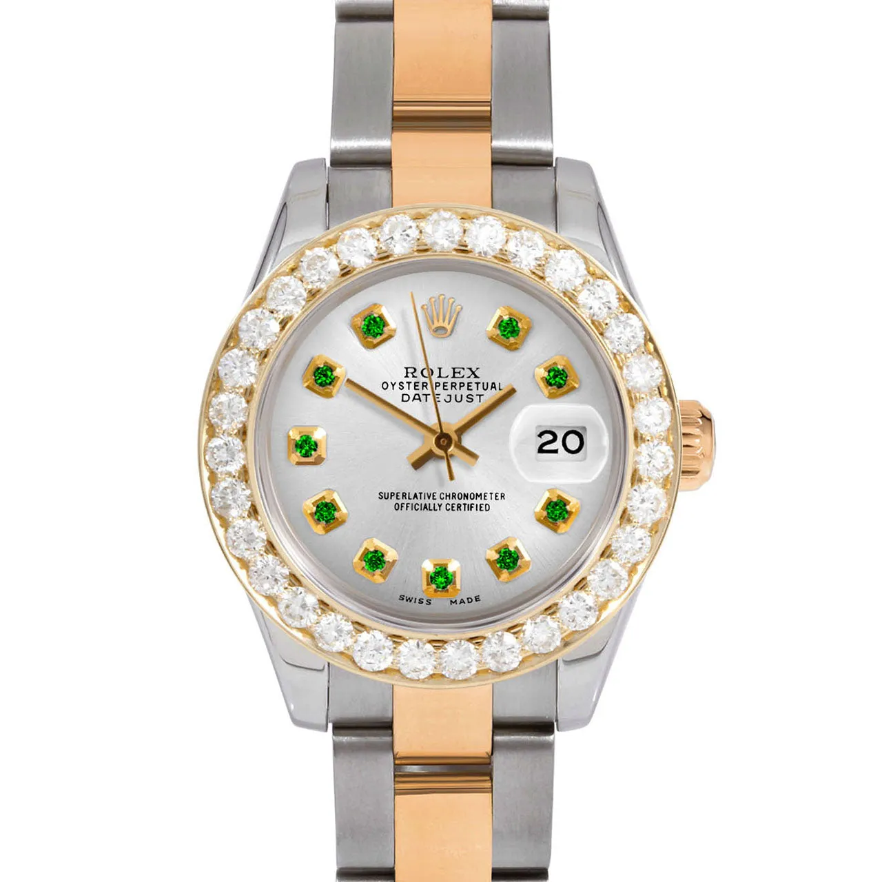 Rolex Datejust 26mm | 179173-SLV-EMD-AM-2CT-OYS
