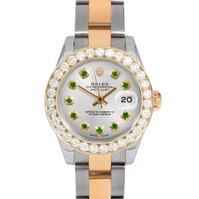 Rolex Datejust 26mm | 179173-SLV-EMD-AM-2CT-OYS