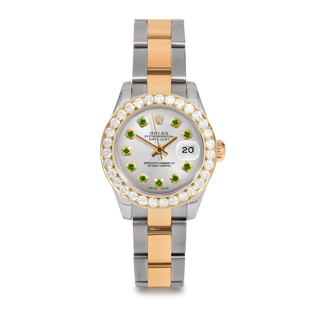 Rolex Datejust 26mm | 179173-SLV-EMD-AM-2CT-OYS