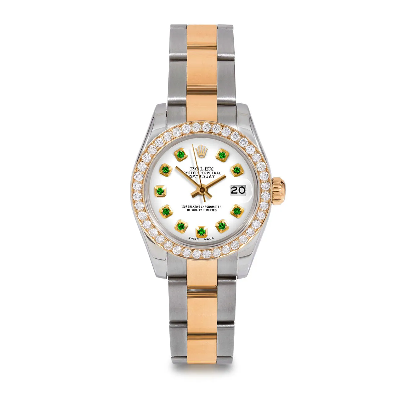 Rolex Datejust 26mm | 179173-WHT-EMD-AM-BDS-OYS