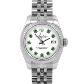 Rolex Datejust 26mm | 179174-WHT-EMD-AM-FLT-JBL
