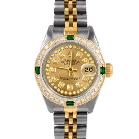 Rolex Datejust 26mm | 6917-TT-CHM-STRD-4EMD-JBL