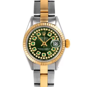 Rolex Datejust 26mm | 6917-TT-GRN-STRE-FLT-OYS