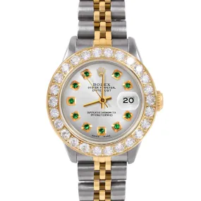 Rolex Datejust 26mm | 6917-TT-SLV-EMD-AM-2CT-JBL