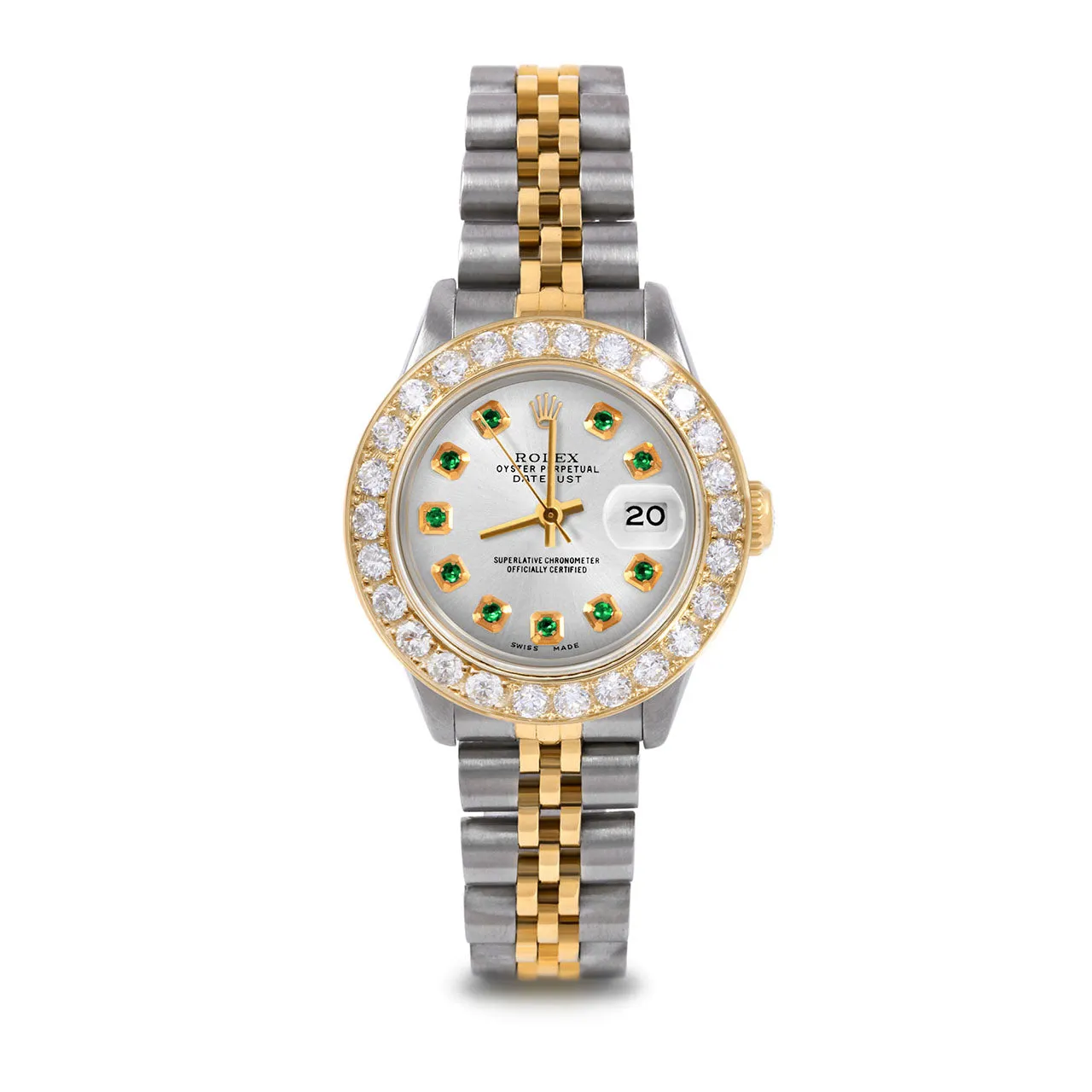 Rolex Datejust 26mm | 6917-TT-SLV-EMD-AM-2CT-JBL