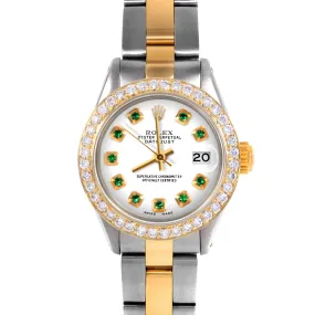 Rolex Datejust 26mm | 6917-TT-WHT-EMD-AM-BDS-OYS