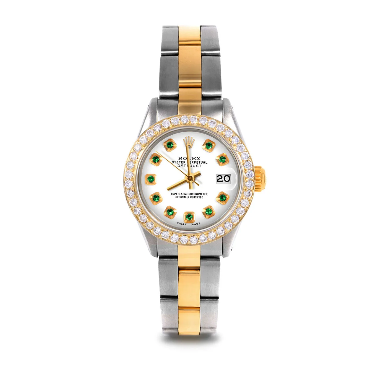Rolex Datejust 26mm | 6917-TT-WHT-EMD-AM-BDS-OYS