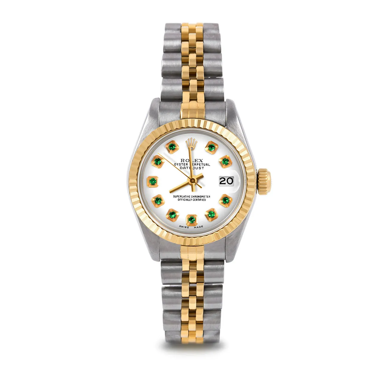 Rolex Datejust 26mm | 6917-TT-WHT-EMD-AM-FLT-JBL