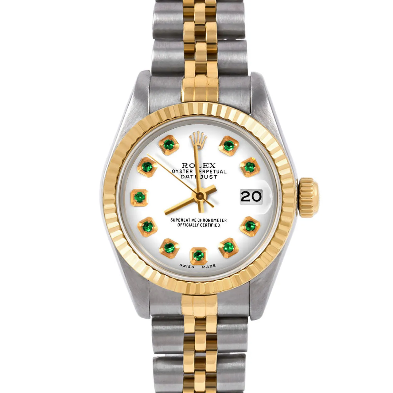 Rolex Datejust 26mm | 6917-TT-WHT-EMD-AM-FLT-JBL