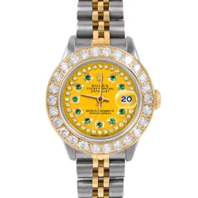 Rolex Datejust 26mm | 6917-TT-YLW-STRE-2CT-JBL