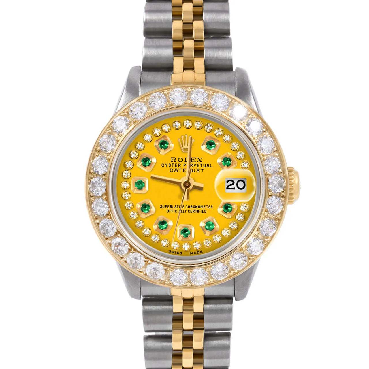 Rolex Datejust 26mm | 6917-TT-YLW-STRE-2CT-JBL