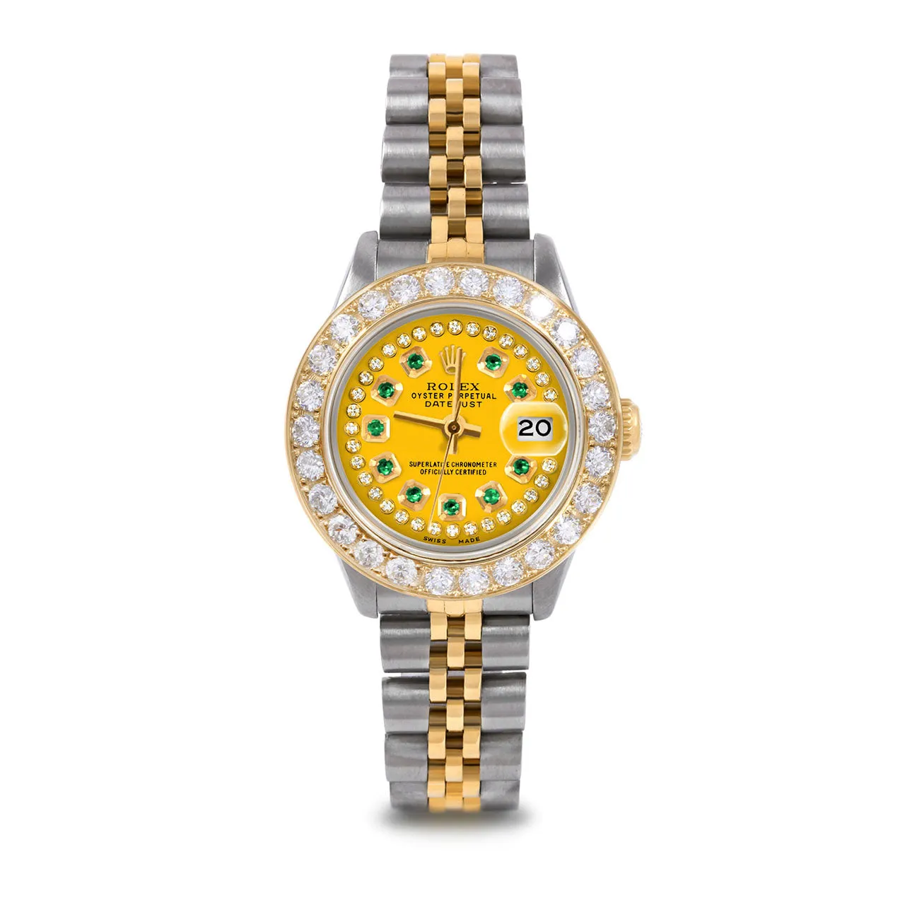 Rolex Datejust 26mm | 6917-TT-YLW-STRE-2CT-JBL