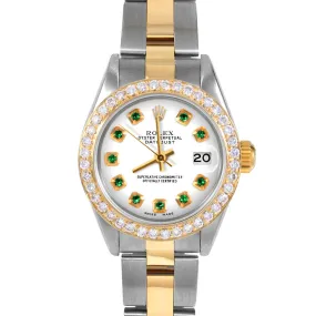 Rolex Datejust 26mm | 69173-WHT-EMD-AM-BDS-OYS
