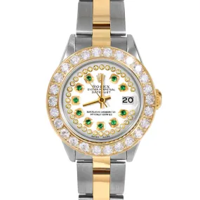 Rolex Datejust 26mm | 69173-WHT-STRE-2CT-OYS