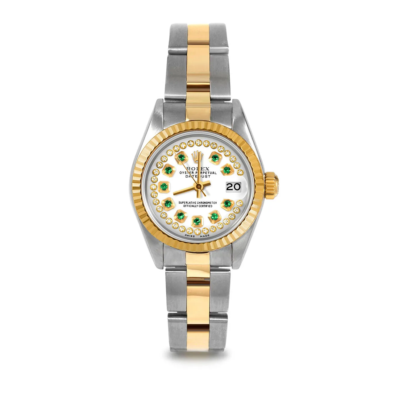 Rolex Datejust 26mm | 69173-WHT-STRE-FLT-OYS