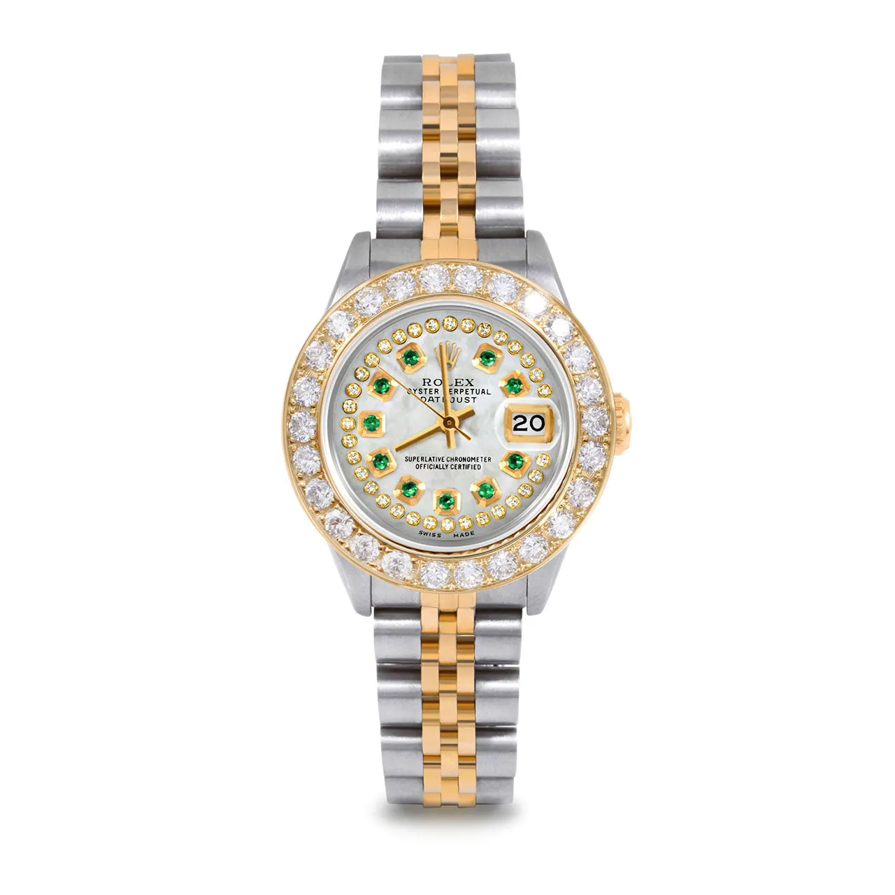 Rolex Datejust 26mm | 69173-WMOP-STRE-2CT-JBL