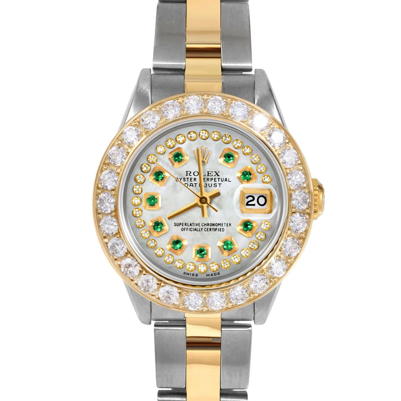Rolex Datejust 26mm | 69173-WMOP-STRE-2CT-OYS