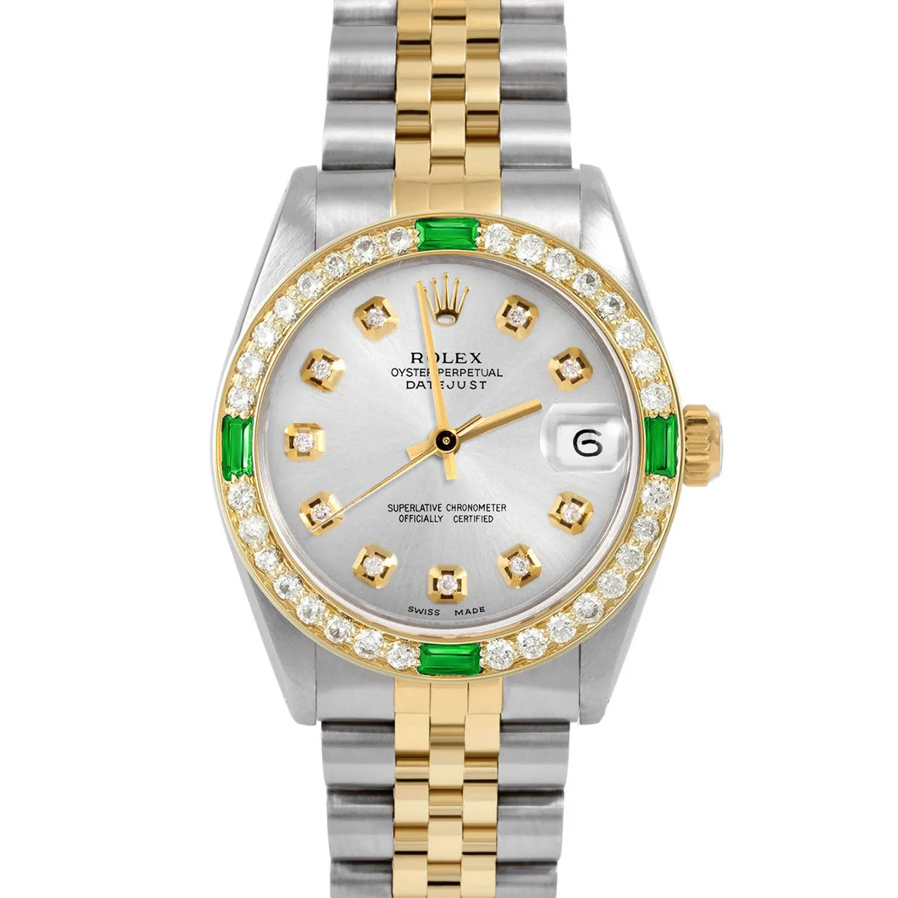 Rolex Datejust 31mm | 6827-TT-SLV-DIA-AM-4EMD-JBL