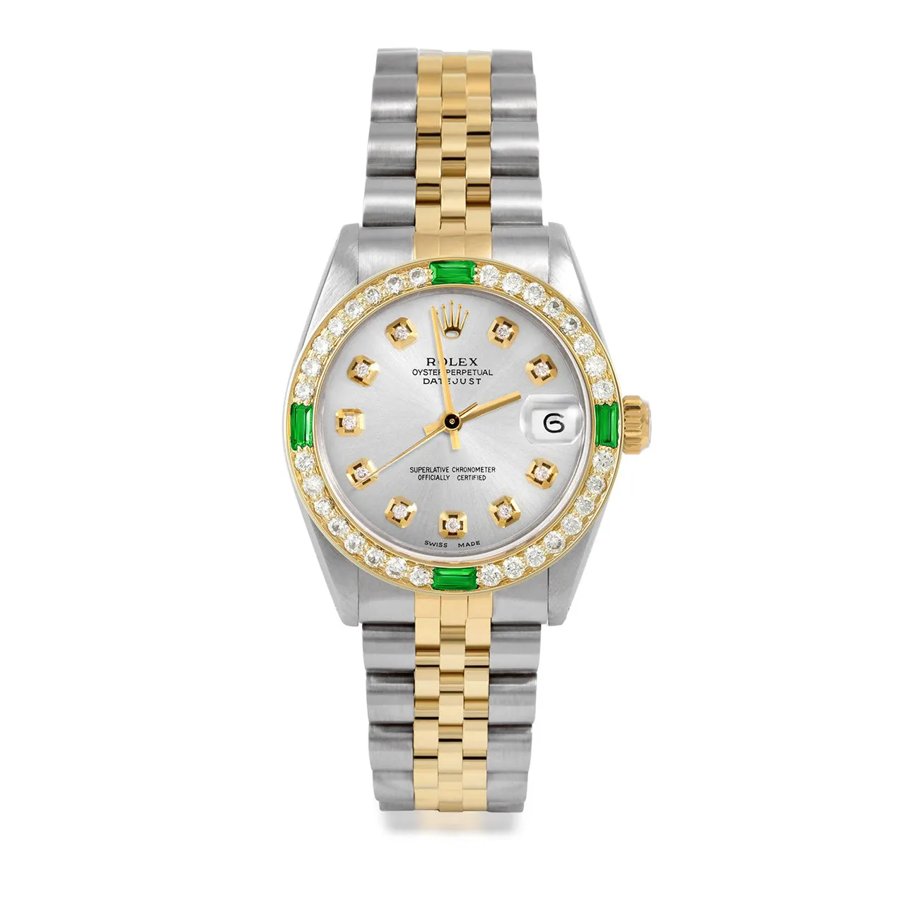 Rolex Datejust 31mm | 6827-TT-SLV-DIA-AM-4EMD-JBL