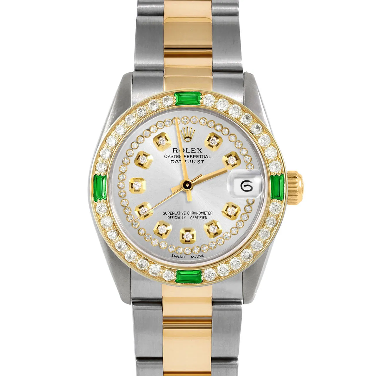 Rolex Datejust 31mm | 6827-TT-SLV-STRD-4EMD-OYS