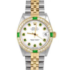 Rolex Datejust 31mm | 6827-TT-WHT-EMD-AM-4EMD-JBL