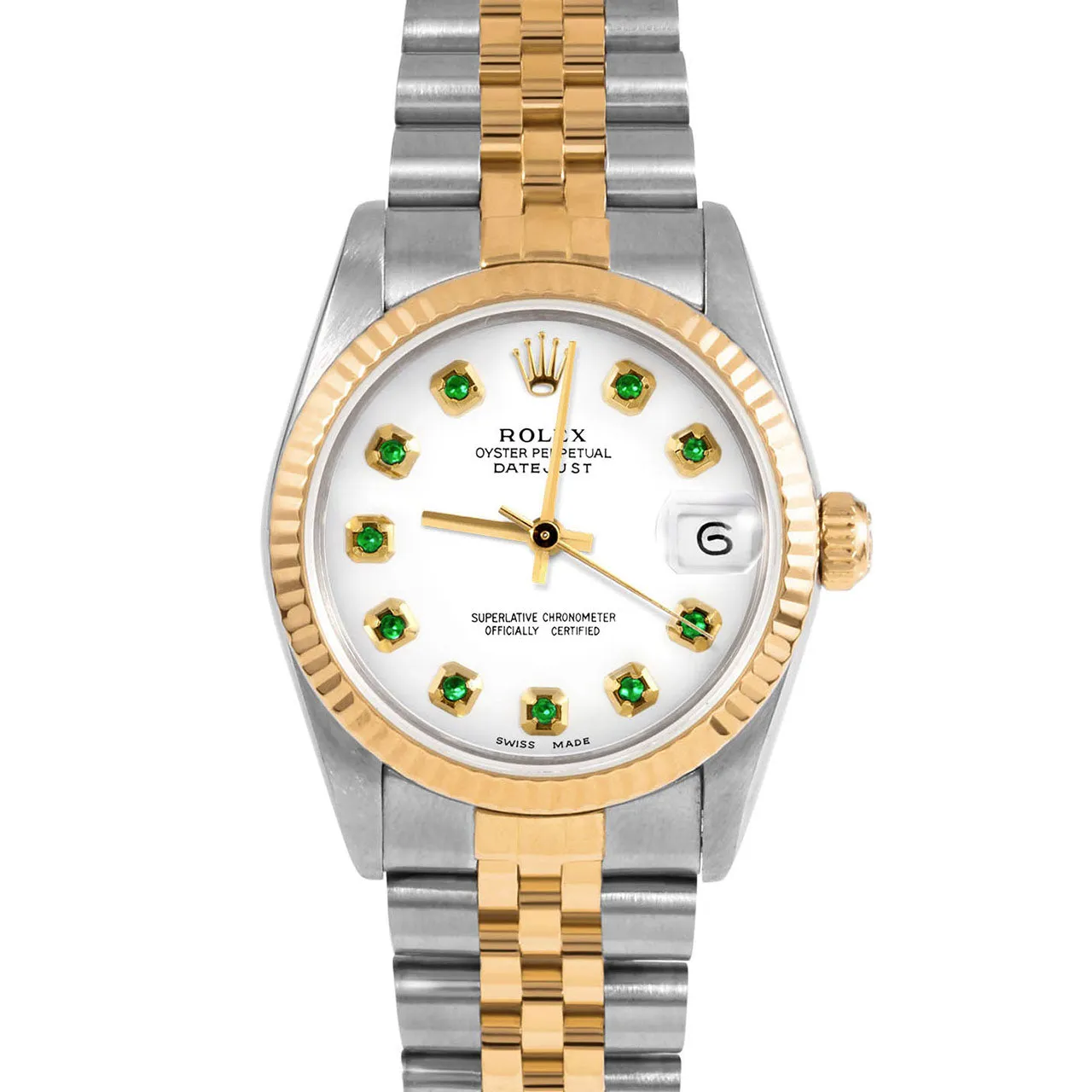 Rolex Datejust 31mm | 68273-WHT-EMD-AM-FLT-JBL