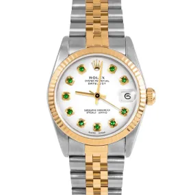 Rolex Datejust 31mm | 68273-WHT-EMD-AM-FLT-JBL
