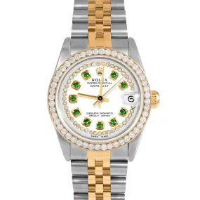 Rolex Datejust 31mm | 68273-WHT-STRE-BDS-JBL