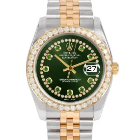 Rolex Datejust 36mm | 116233-GRN-STRE-25CT-JBL