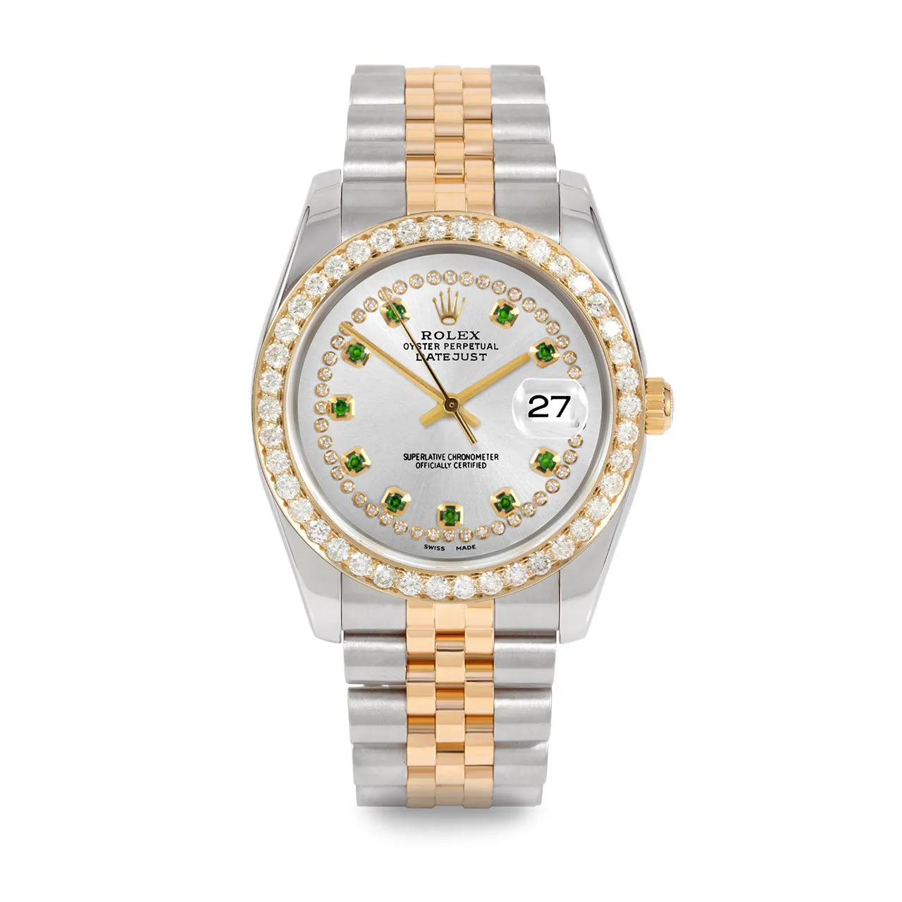 Rolex Datejust 36mm | 116233-SLV-STRE-25CT-JBL