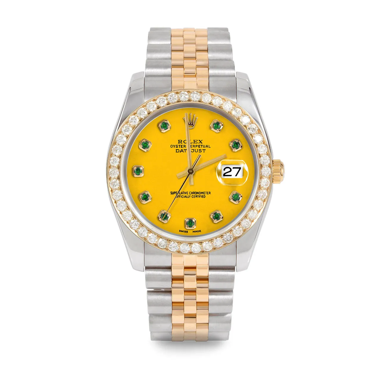 Rolex Datejust 36mm | 116233-YLW-EMD-AM-25CT-JBL